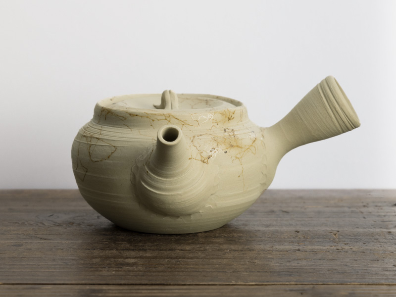 Tokoname-yaki Kyûsu teapot, Mogake by Katayama Hakusan, 140 ml 
